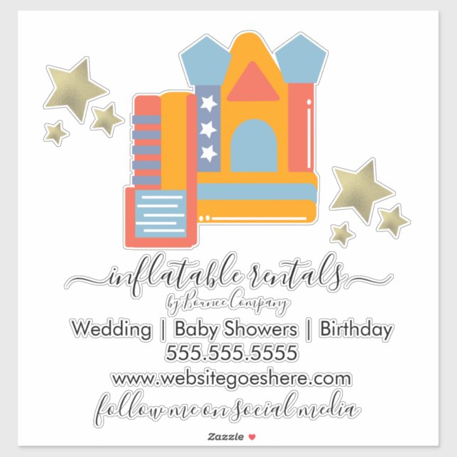 Sticker Boucle gonflable de rebondissements de la maison D (Feuille)