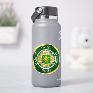 Sticker Bouclier Duffy & Croix Celtique Personnalisés