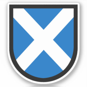 Sticker Bouclier St. Andrew - 1 Coupe de Contour Haut