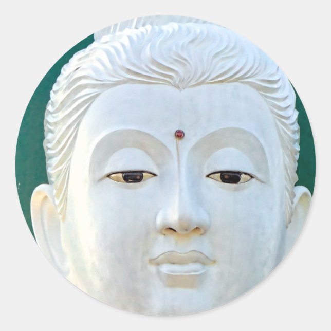 Sticker Bouddha Blanc (Devant)