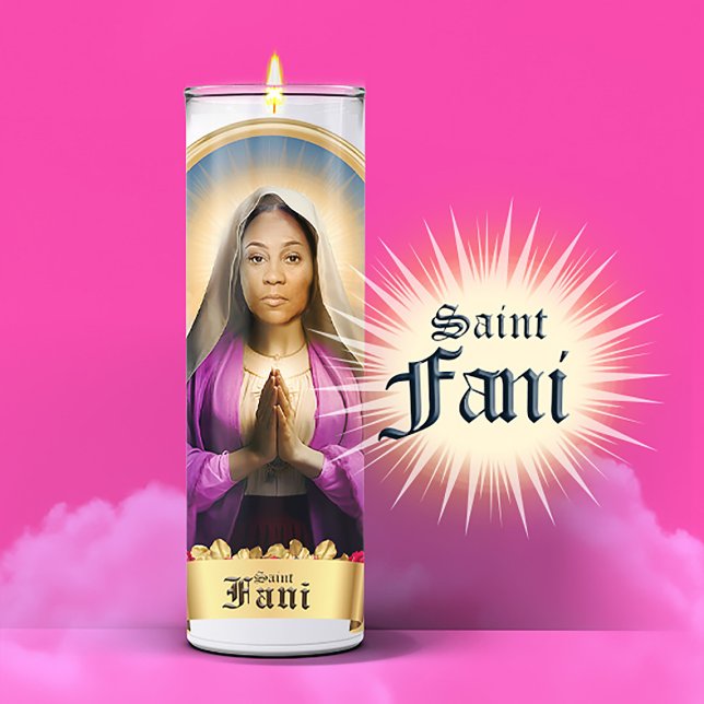 Sticker Bougie de prière Saint Fani Willis (Saint Fani Willis Devotional Prayer Candle Stickers and Gifts)