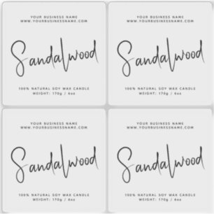 Sticker Bougie d'emballage simple transparent