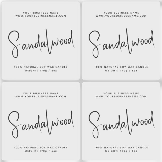 Sticker Bougie d'emballage simple transparent (Devant)