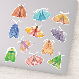 Sticker Bouillon de nuit magique. Mystique petit papillon 