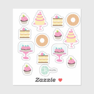 Sticker Boulangerie Amusante Donut Cake Collection Planner