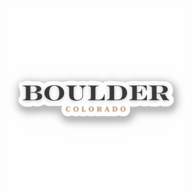 Sticker Boulder Colorado (Recto)