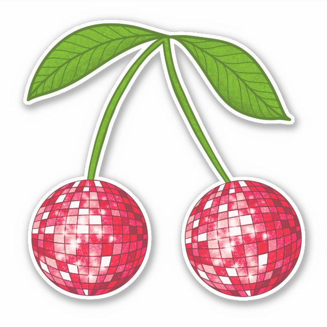 Sticker Boule Cherry Disco (Devant)