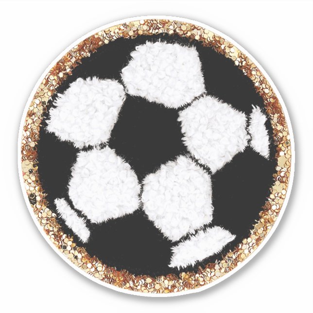 Sticker Boule de football de Chenille (Devant)