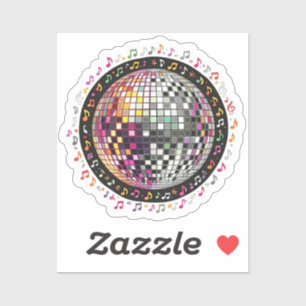 Sticker boule disco