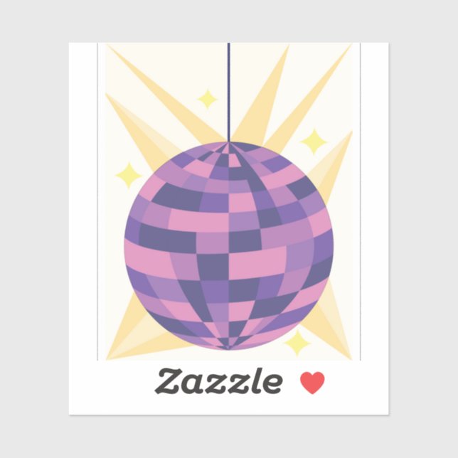 Sticker Boule Disco (Feuille)