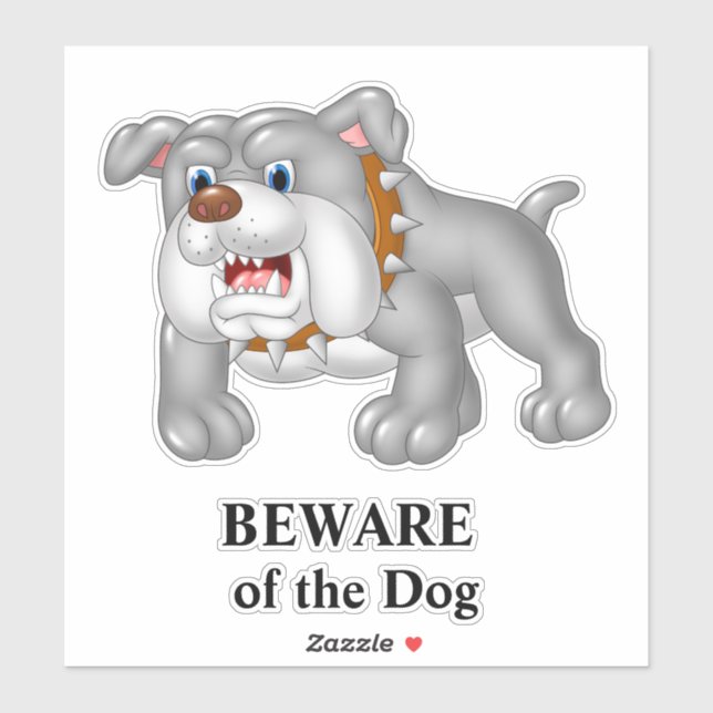 Sticker Bouledogue (Feuille)