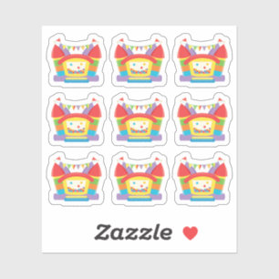 Sticker Bounce House Anniversaire