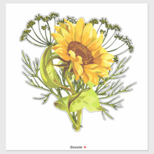 Sticker Bouquet de tournesol