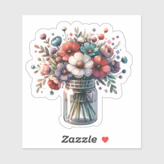 Sticker Bouquet floral Conception d'autocollant