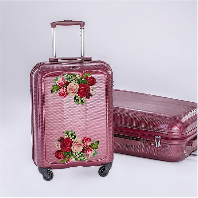 Sticker Bouquets de rose rouge vintage (Créateur téléchargé)