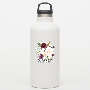 Sticker Bourgogne Blush aubergine Floral Bénéficié