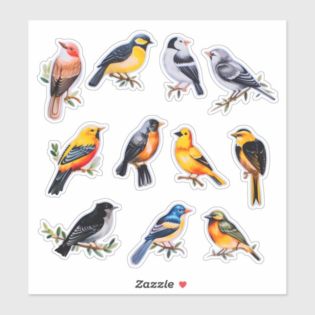 Sticker Bouteille d'aquarelle (Feuille)