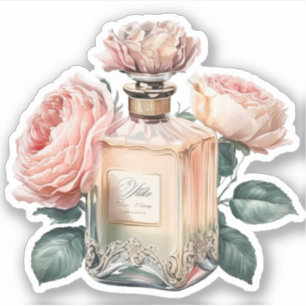 Sticker Bouteille de Parfum Floral