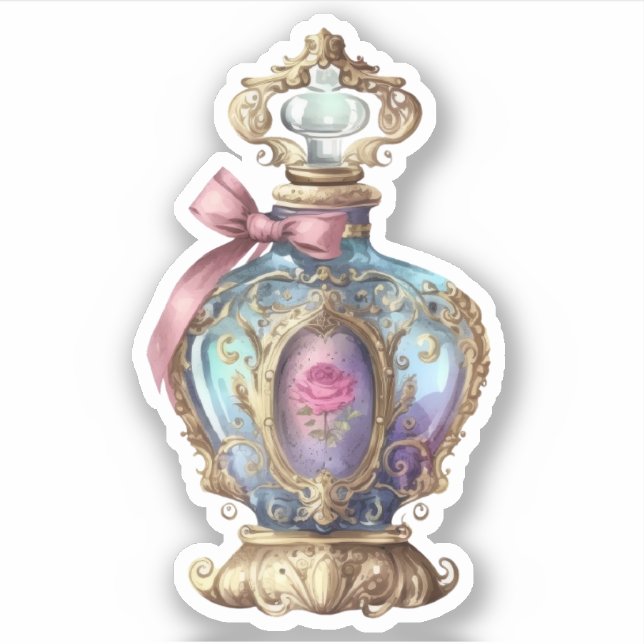 Sticker Bouteille de parfum vintage (Devant)