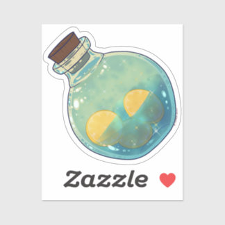 Sticker Bouteille de potion - Mousse de citron
