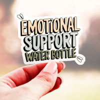 Bouteille d'eau de soutien émotionnel en vinyle