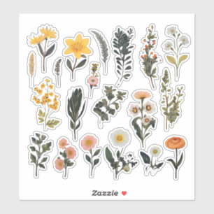 Sticker Boutique à fleurs d'aquarelle