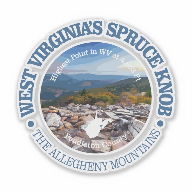 Sticker Bouton d'épinette (Devant)