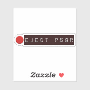 Sticker Bouton Éjecter un véhicule espion passager