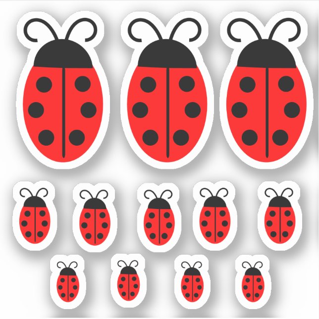 Sticker Bouton rouge mignon (Devant)