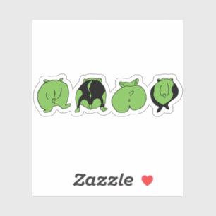 Sticker Boutons de hamster vert