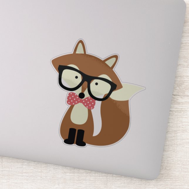 Sticker Bow Cravate Brown Fox (Détail)