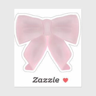 Sticker Bow mou rose