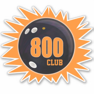 Sticker Bowling 800 Series Club, Bowling Ball, Vinyl