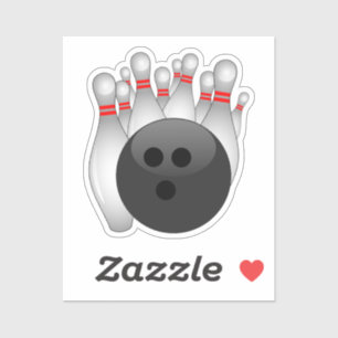 Sticker Bowling Ball et Bowling Pin