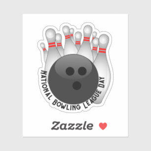 Sticker Bowling Ball et Bowling Pins