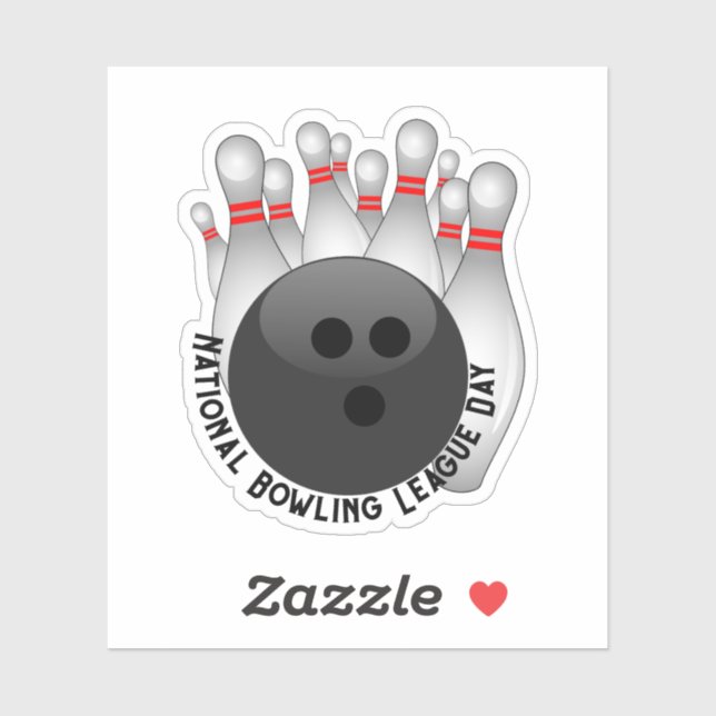 Sticker Bowling Ball et Bowling Pins (Feuille)