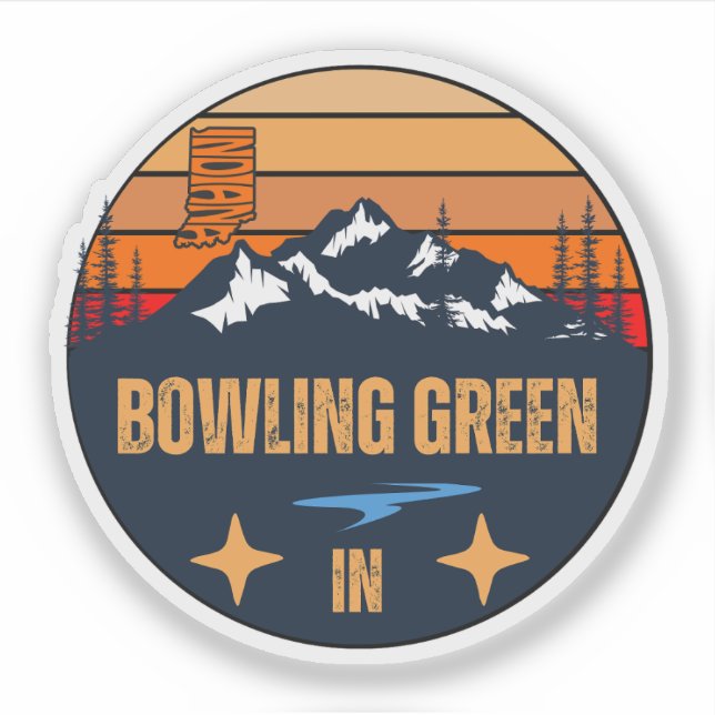 Sticker Bowling Green, Indiana (Devant)
