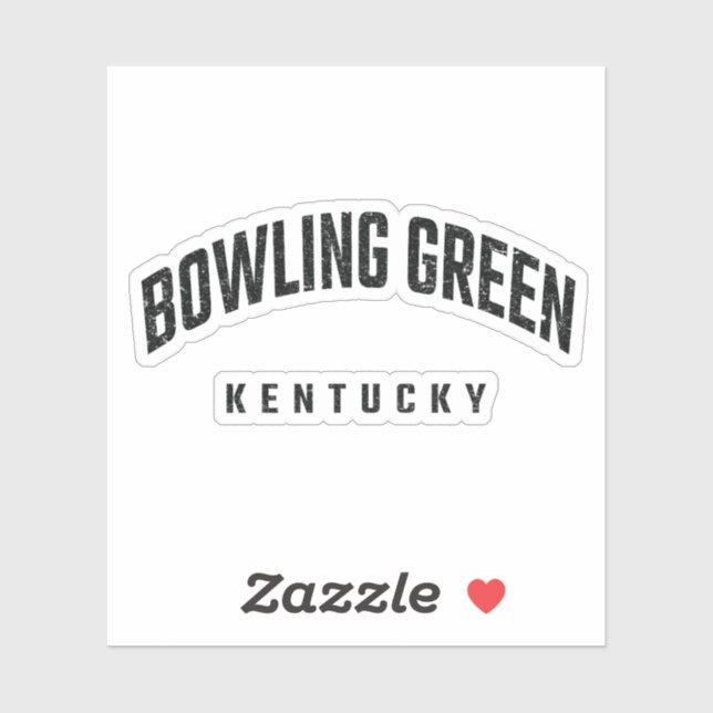 Sticker Bowling Green Kentucky KY (Feuille)