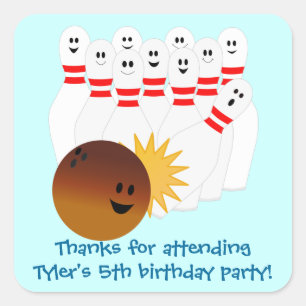 Sticker Bowling Party
