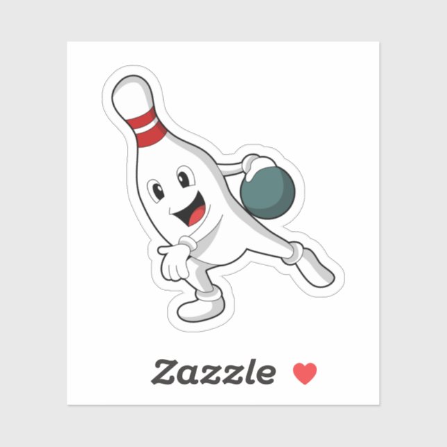 Sticker Bowling pin Bowling (Feuille)