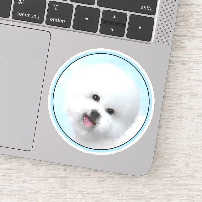 Sticker Boxer Peinture - Cute Original Chien Art (Détail)