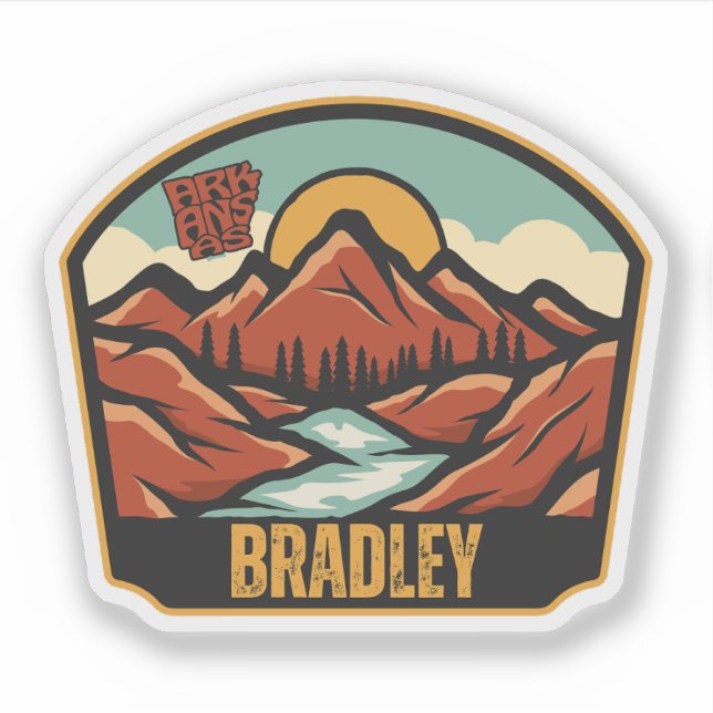 Sticker Bradley, Arkansas (Devant)