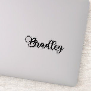 Sticker Bradley Name - Calligraphie manuscrite