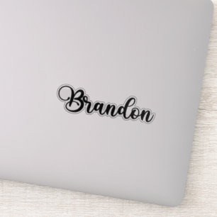 Sticker Brandon Nom - Calligraphie manuscrite