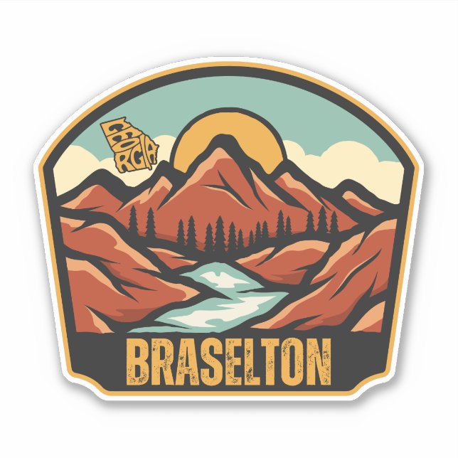 Sticker Braselton, Géorgie (Devant)