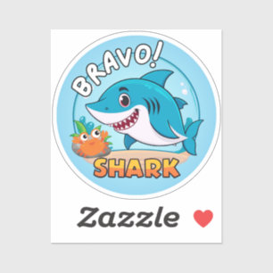 Sticker Bravo, Stickers Requin