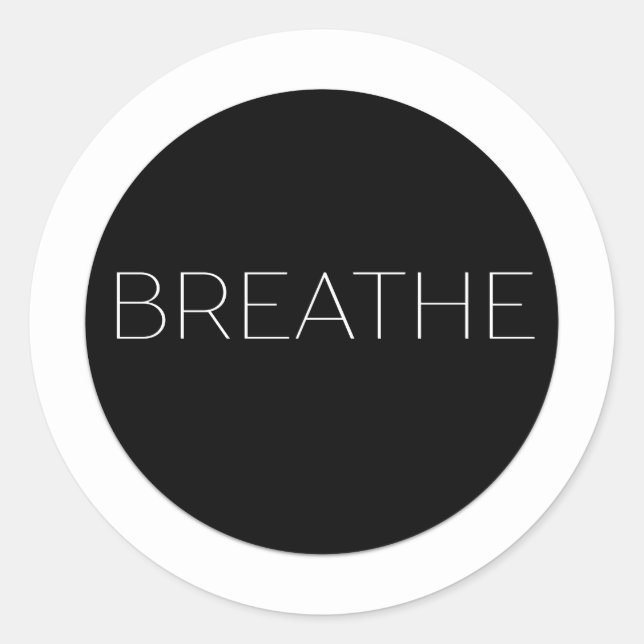 Sticker Breathe Minimaliste (Devant)