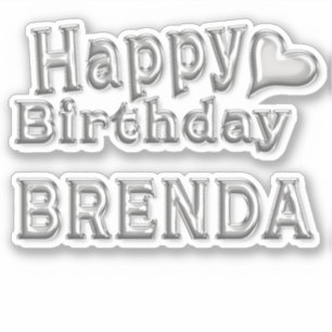 Sticker Brenda Happy Birthday
