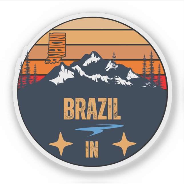 Sticker Brésil, Indiana (Devant)