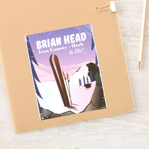 Sticker Brian Head, comté d'Iron Utah, États-Unis Affiche 